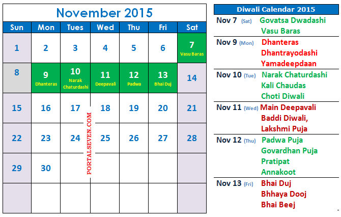 2015 India Holidays & Calendar